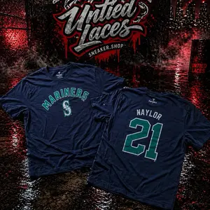 Mariners Naylor 21 T-Shirt - Navy Blue with Green Accents - Perfect for Fans and Casual Wear