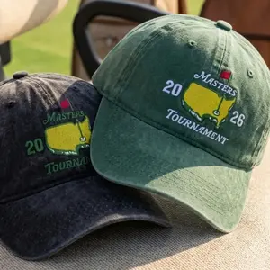 The Masters 2026 Hat, Vintage Golf Cap, Augusta Style Embroidered Dad Hat, Casual Everyday Wear Unisex Adjustable Cap