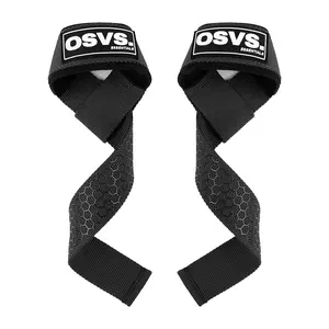 OSVS Essentials Lifting Wrist Straps for Weightlifting, Bodybuilding, Powerlifting, Strength Training, & Deadlifts with Neoprene Cushioned Wrist Padded and Anti-Skid Silicone