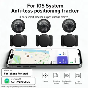 3-Piece Transparent Vehicle Locator, Magnetic Case, No Monthly Fee, Apple Find My Compatible, for Cars, Bikes, Pets, Luggage, Personal Items