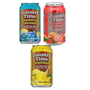 Country Time Blueberry Lemonade, Strawberry Lemonade, & Original Lemonade 1 can of Each Flavored