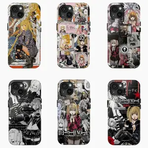 Death Note Anime Misa Amane Manga Character Art Tough Phone Case. Vintage Y2K Goth Aesthetic Heavy Duty Shockproof Protective Smartphone Cover for iPhone 17 Pro Max 16 Air 15 14 13 12 11. Otaku Fan Gift.