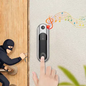 2.4G Connectivity, Night Vision & Waterproof Design,Video Doorbell Camera with 2 Way Audio,AI Human Detection, Night Vision, Cloud Storage, Battery Powered, Easy Installation,Essential Safety Measures For Living Alone At Home