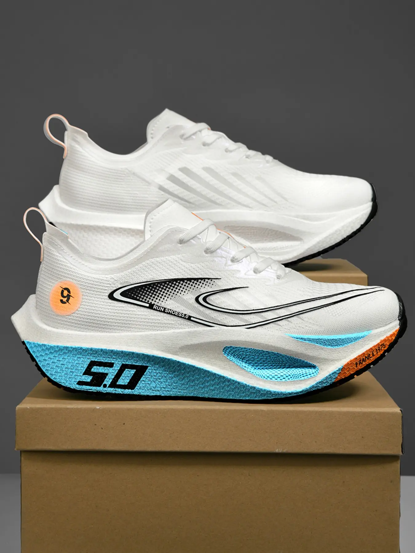 Unisex Comfortable Running Shoes, Sporty Running Shoes, Athletic Running Shoes, Lightweight Laced Up, 4 Colors, 11 Sizes Available, Trail Running, Outdoor Sports, Hiking, City Marathon, Training
