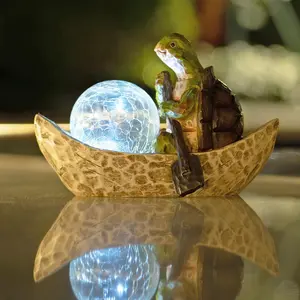 ISUNMEA Garden Statue of Turtle,Garden Decor Tortoise Figurine,Turtle Outdoor Statue,Solar Tortoise Decor for Patio,Balcony,Yard,Lawn Ornament,Perfect Gardens Gift   Solar Waterproof Lamp Post Lights