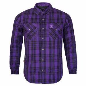 Protective Flannel Shirt For Men - Voodoo Reaper Plaid with Pads