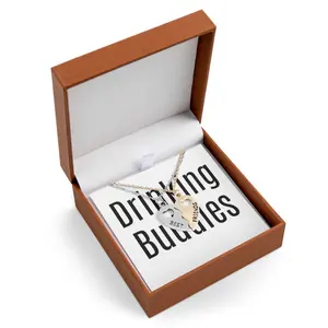 BFF Half Heart Necklace Set - Drinking Buddies