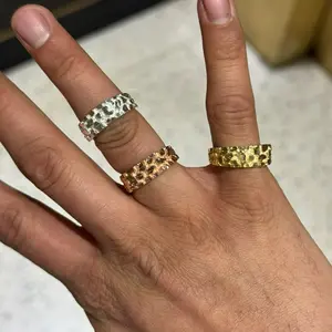 925 Silver Nugget Ring - Men Ring - Unisex Ring