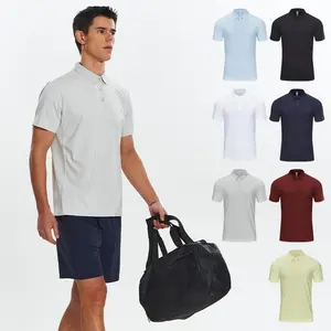 3-Pack Men's Athletic Polo Shirts - Quick Dry & 4-Way Stretch for Golf, Gym, Tennis, Casual | Moisture Wicking Performance Polo Tops | 87% Nylon 13% Spandex