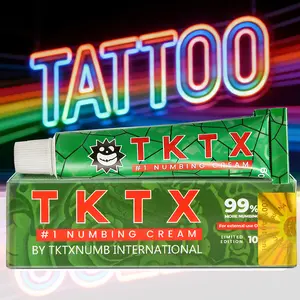 TKTX Tattoo External Cream - For Tattoos - Limited Edition Painless Procedure 99% Very Strong (10g) Tattoo Numbing Cream.