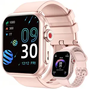 Smart Watch for Men Women, Fitness Tracker with Heart Rate & Sleep Monitor, 1.85" HD Touch Screen, 110+ Sport Modes, IP68 Waterproof, 1000mAh Battery 100-Day Standby, Activity Watch for Android iOS (Black)
