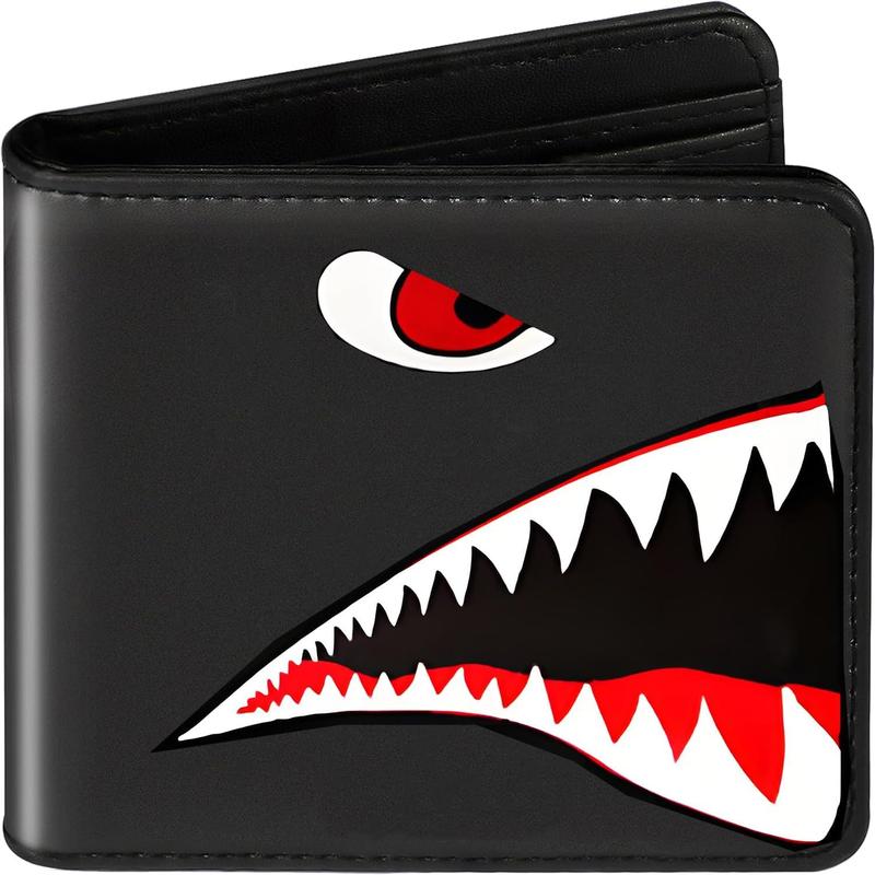 Men's Short Wallet Money Clip Pu Leather Horizontal Wallet Coin Purse Red