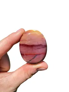 Mookaite Palm Stone - Polished Stone Oval