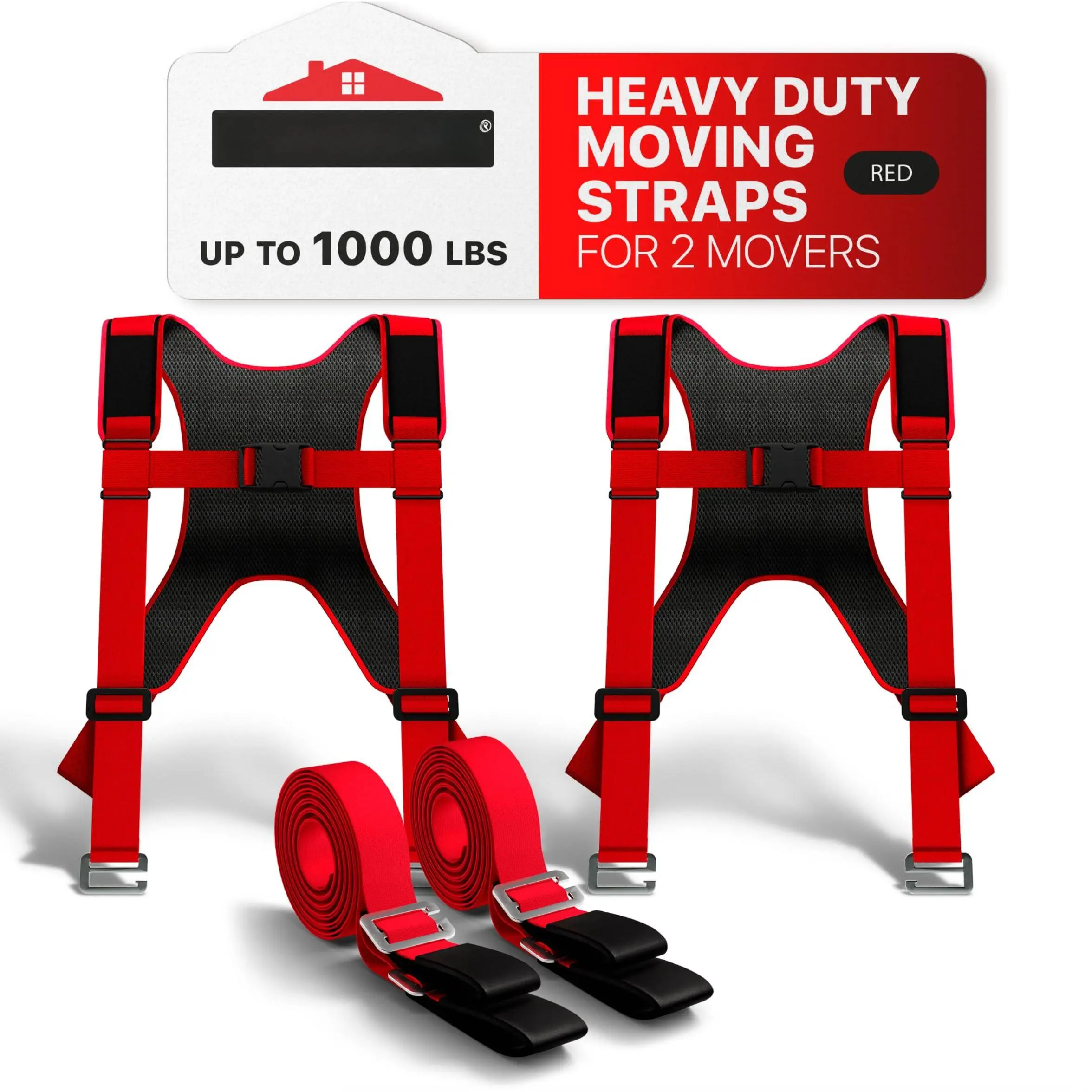 Moving Straps - 2 Pairs Lifting For Movers Move Furniture Easily And Safely Heavy Objects (adjustable Length 50-118")