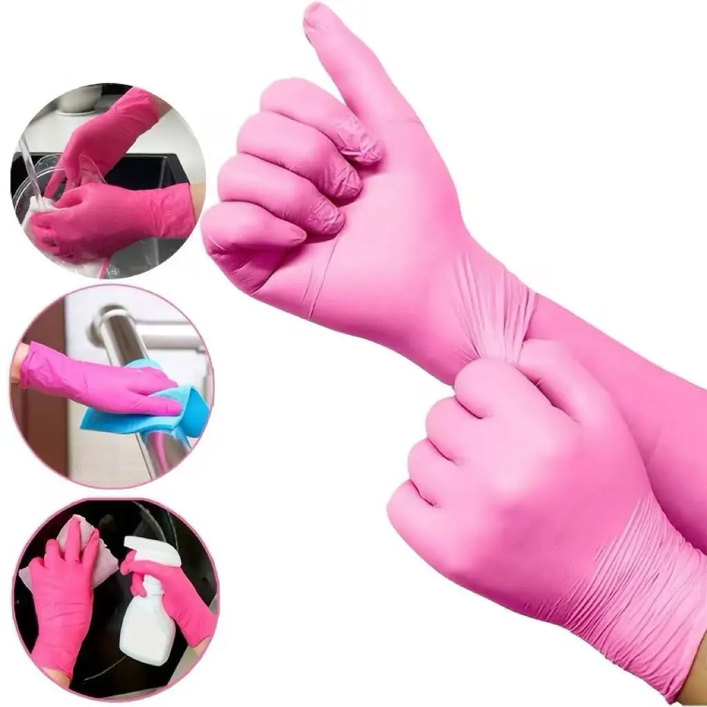 Nitrile Gloves, Waterproof Durable Lightweight, Home Cleaning, Hair Coloring, Lead-Free Alcohol-Free, S/m/l Sizes, All Seasons, Disposable Cleaning Gloves