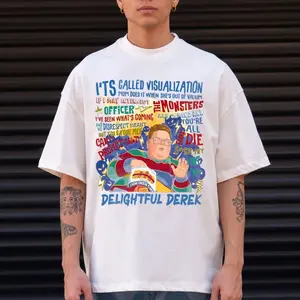 Suck My Fat One Delightful Derek Graphic Quote T-shirt Derek Turnbow Stranger Season 5 Sweatshirt Hoodie Casual 89J