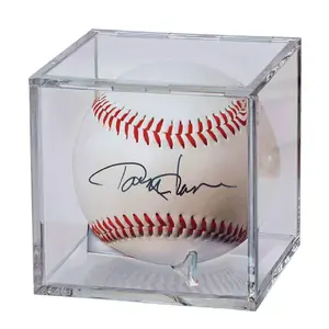 Baseball Clear Square Display Case with UV Block