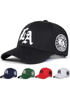 Men's Fashion Gothic Letter Embroidered Hip Hop Hat, Adjustable Unisex Baseball Cap for Sun Protection, Spring & Fall Beach Party Ideal Choice
