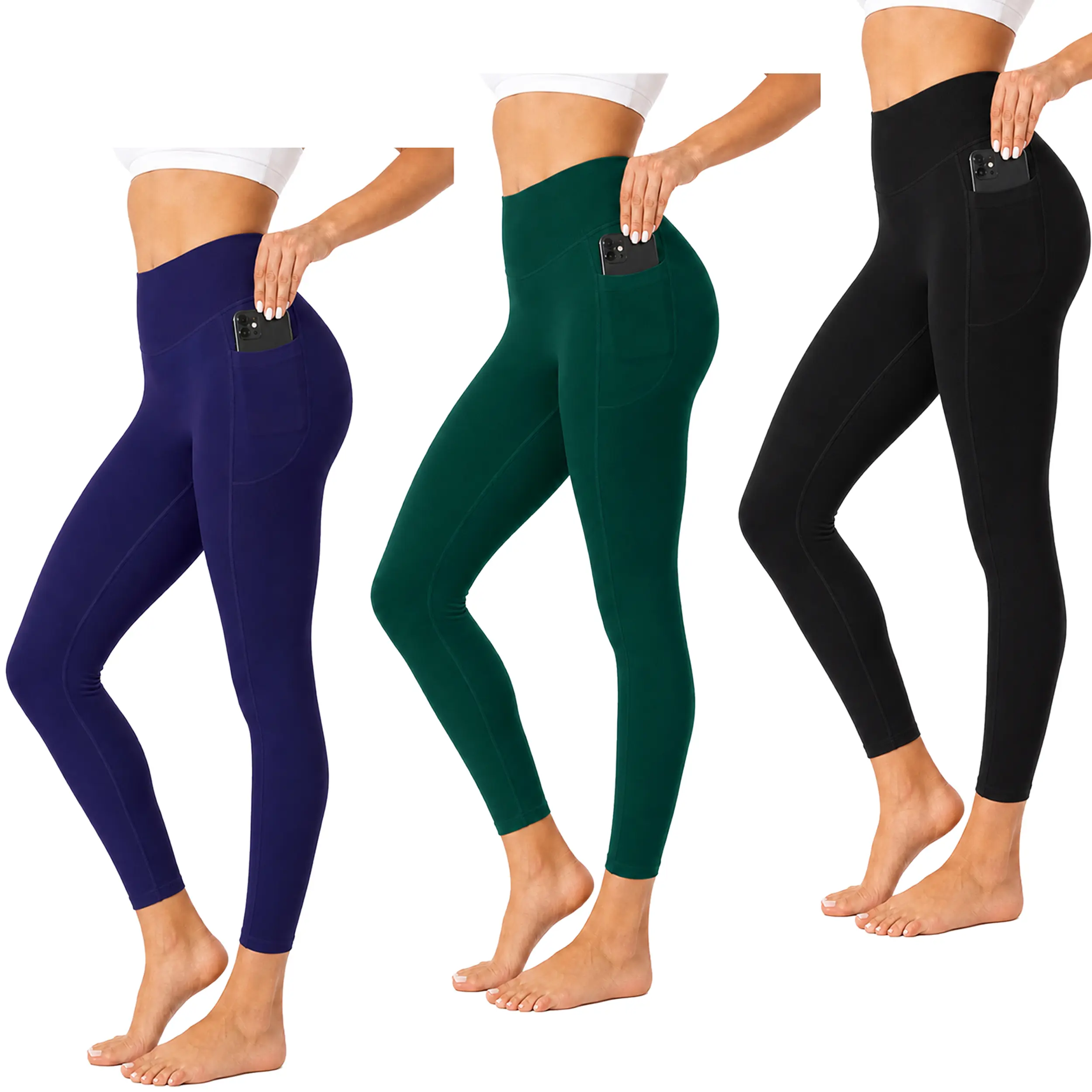 Navy+Dark Green+Black