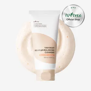 [isntree Official Shop] Yam Root Vegan pH-Balancing Cleanser 4.05 fl.oz / 120ml - Low pH hydrating foam cleanser for moisture barrier care, Korean Skincare