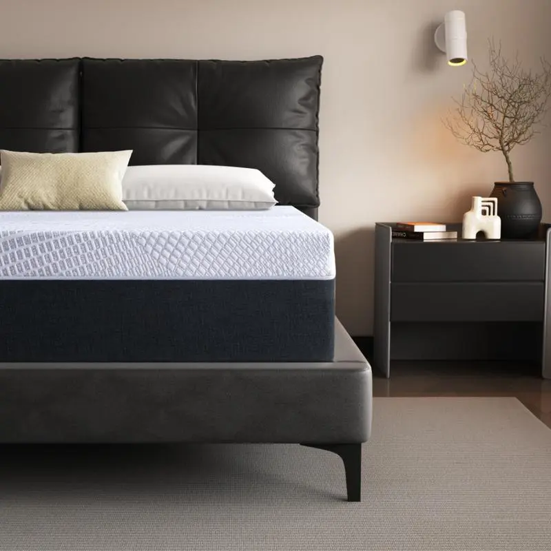 【BLACK FRIDAY SALE】Zeroz Memory Foam Mattress, Cooling Gel Infused Gel Mattress in a Box, Medium-Firm, Fiberglass Free, Washable Cover
