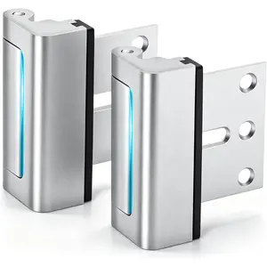 2 Pack Home Security Door Reinforcement Locks for Front Door, Upgraded Door Latch Withstands 800lbs Force, Prevents Unauthorized Entry, Easy to Install, Perfect for Solo Living