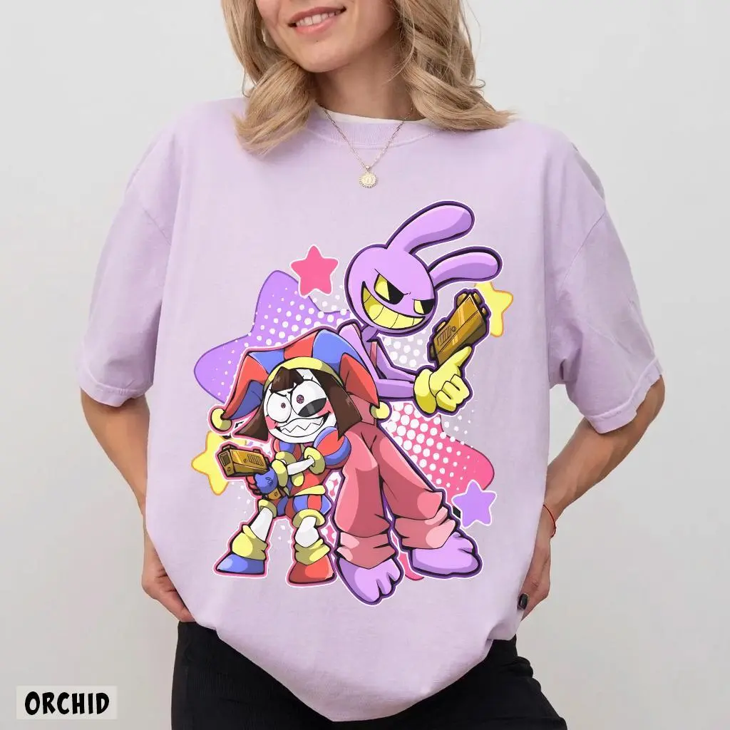 Comfort Colors Jax & Pomni Shirt - The Amazing Digital Circus Shirt,Tadc Shirt,Tadc Sweatshirt,Jax Sweater,Pomni Tshirt,Tadc Last Act Shirt