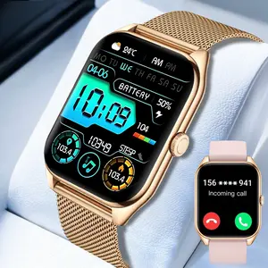 High-quality ultra-thin women's smartwatch, wireless calling, music control, 100+ sports modes, women's features, camera control, compatible with Android and iPhone, the best holiday gift for women.