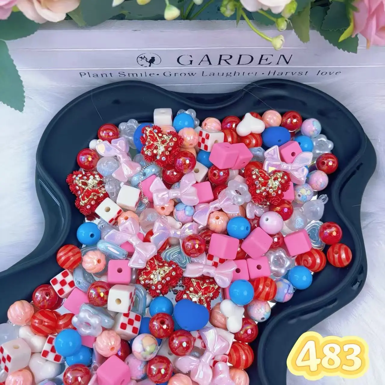 Rainbow-Daily New Arrivals |Acrylic Bead Mix for DIY Craft Beadable Pen Bracelets Phone Charms Necklaces Versatile Use