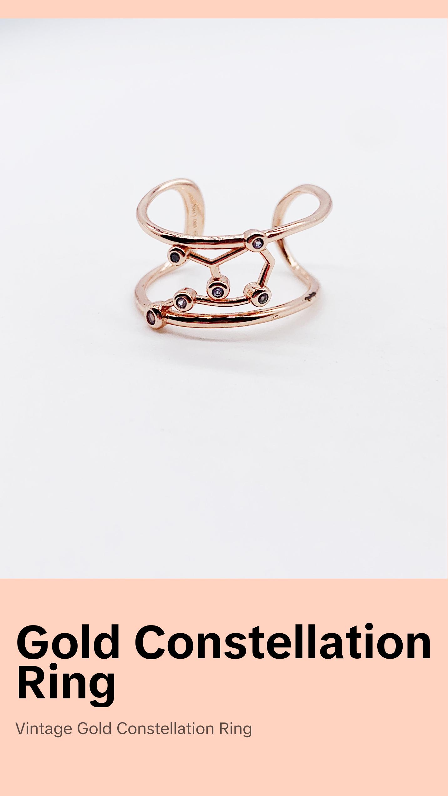 GOLD CONSTELLATION RING