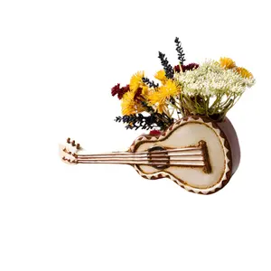 Ceramic Guitar Planter-OPEN BOX