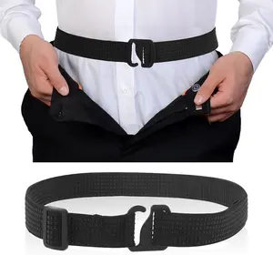 Shirt Stays Belt Crop Top Tuck Waist Band Belt Style Shirt Stay Adjustable Elastic Band with Non-Slip Glue Stretch Holder for Men Women Sweaters Work Casual Wear Gripping Jeans Pants Dresses Ptwola