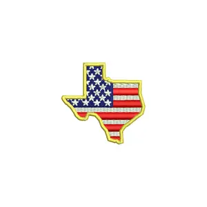 USA Flag Texas Map