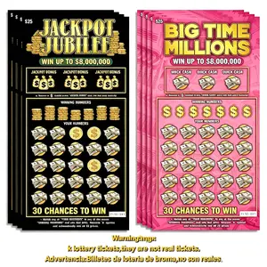 Big Time Money Fake Scratch Off Lottery Tickets, 2 Styles Realistic Prank Lottery Cards for Birthday Party Surprise, Bachelor Party Game Props, Novelty Gift Prank Supplies