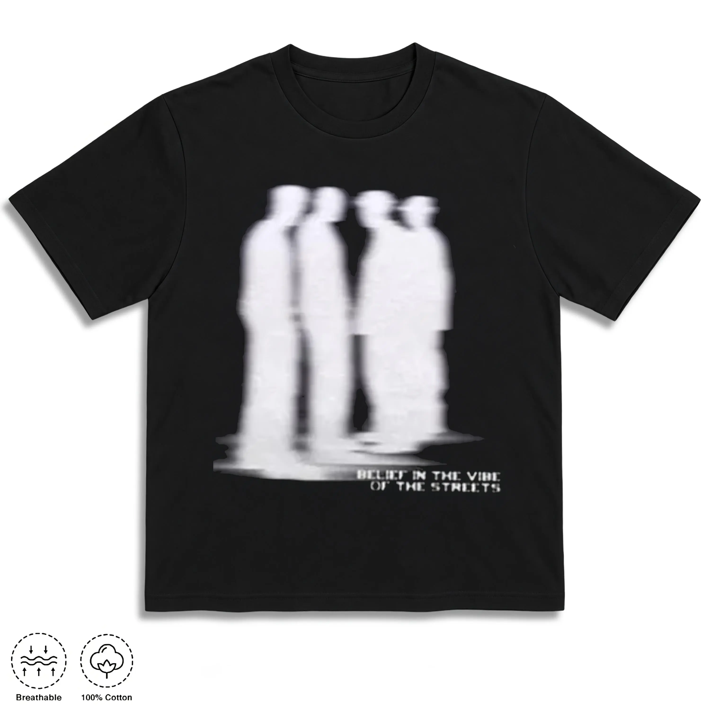 Gildan Men's Women's T-shirt, Street Atmosphere Virtual Shadow Characters Shadow Graphic Cotton T-Shirt, grunge y2k emo scene tapout goth amity affliction style clothes, Unisex T-shirt Casual Menswear