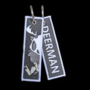 Deerman jet tag keychain