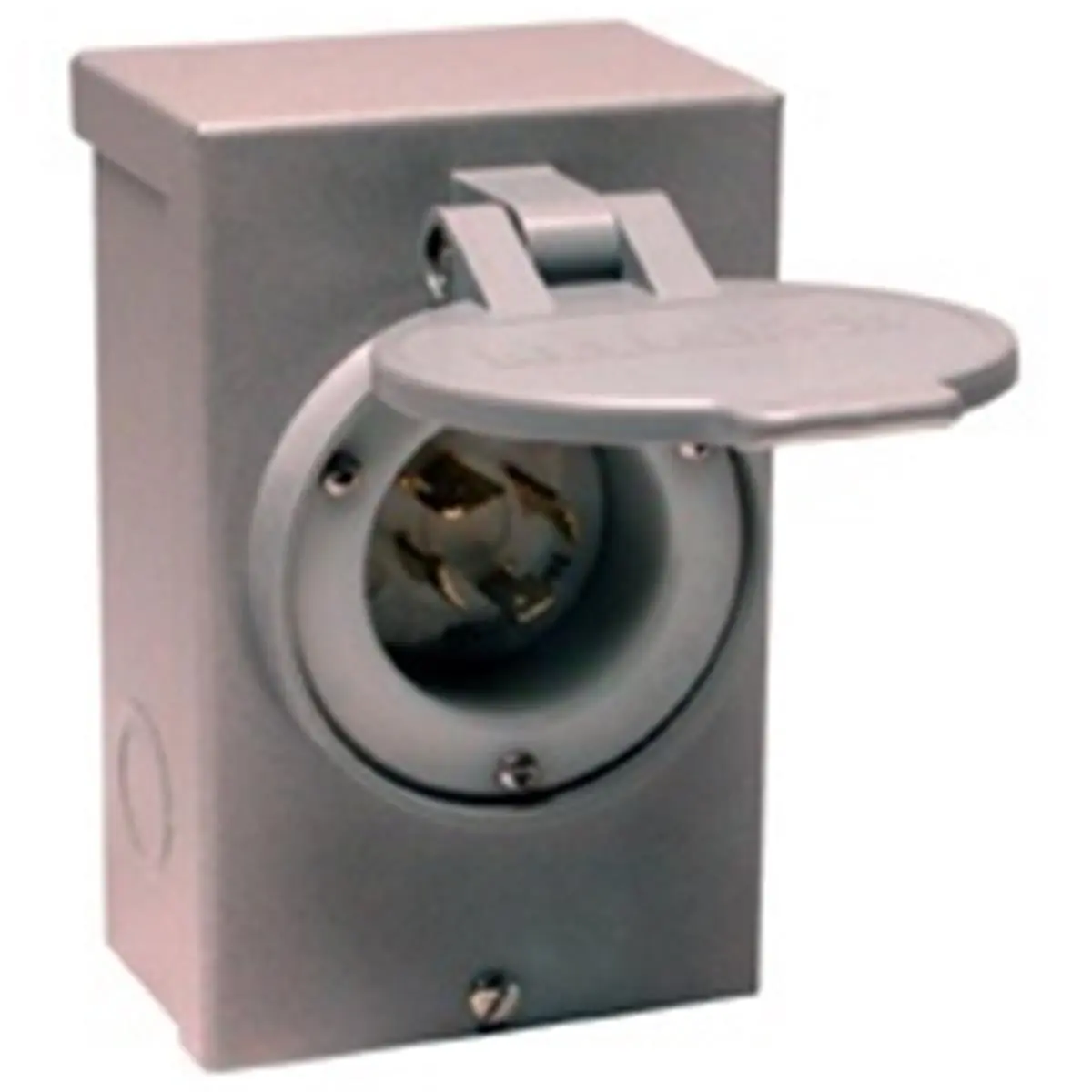Reliance Controls PB20 NEMA 3R Outdoor Hard-Wired Power Inlet Box, 20A, 1.75 lbs, 6h x 4w x 2.63d in, with Knockouts, Compatible Up to 100 ft, Up To 100 Feet