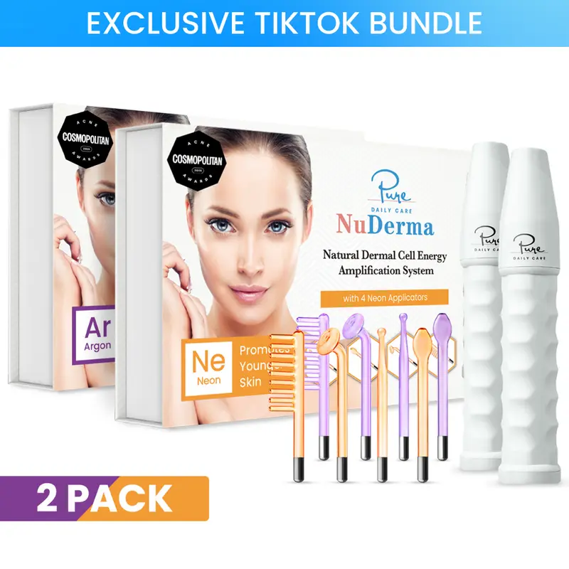 NuDerma Standard Bundles - by Pure Daily Care High Frequency Facial Beauty Machine Skin Care Machines