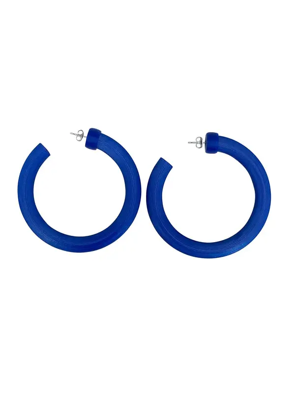 Kitanzi 60mm Blueberry Hoop Earrings