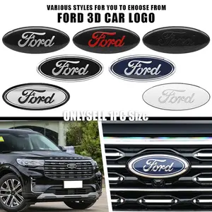 11.4cm 14.3cm 17.5cm 1Pc Car Ford Badge Logo Front Grille Hood Trunk Badge Decorative Cover Car Logo Protection Sticker Car Accessories Suitable for Ford Focus mk2 mk3 Fiesta mk7 Ranger Mondeo mk4 S-MAX Kuga