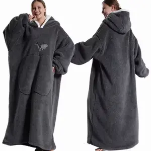 CozyCloud Sleeve Blanket Hoodie