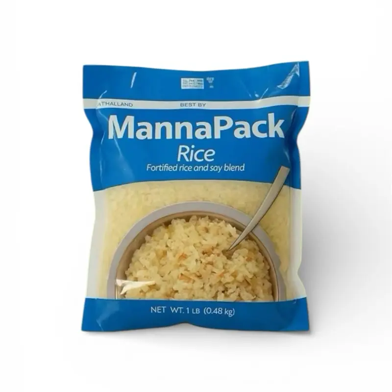 MannaPack Fortified Rice and Soy Blend 1 LB Net Weight 0.48 KG Ideal for Nutritious Meals