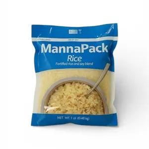 MannaPack Fortified Rice and Soy Blend 1 LB Net Weight 0.48 KG Ideal for Nutritious Meals