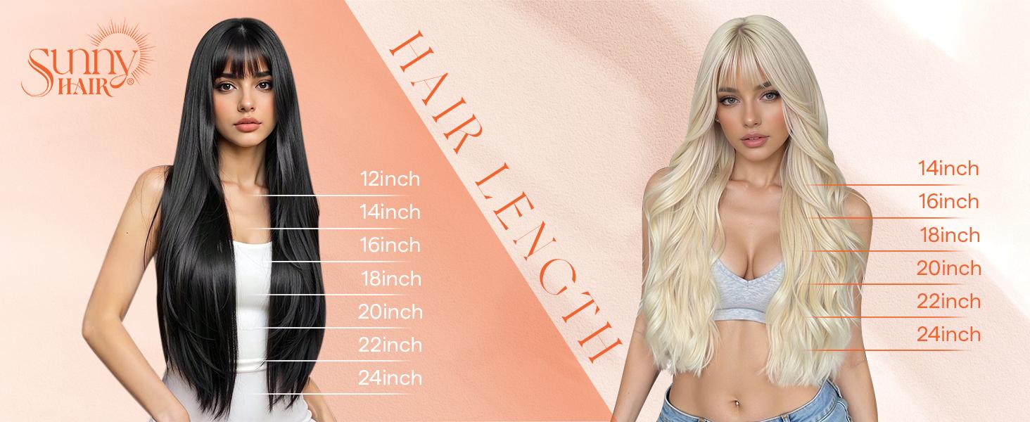 Sunny Hair Clip in Hair Extensions 12inch-24inch 7PCS Natural Straight 120G-135G"Weight for Daily,Occasions and Holiday Gifts for Women Hairpiece Holiday Hair kpop idols hair extensions #TiktokShopSpringGlowUp