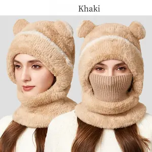 Original design, stylish and cute bear-ear design windproof hat, suitable for winter warmth and protection from the cold, ideal for cyclists. The hat is versatile and suitable for both men and women of all ages, regardless of head circumference
