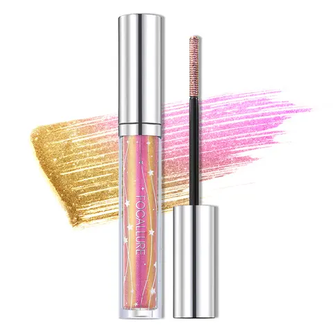 FOCALLURE Star Drifter Glitter Mascara #PK03 - Vanity of Galaxy Lash Makeup Cosmetic Diamond Sequins Dynamic