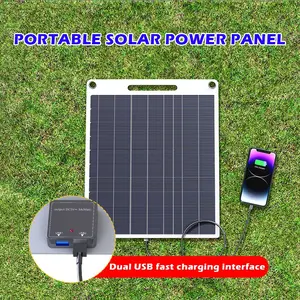 10W 5V Solar Charger with Monocrystalline Design, Portable Solar Panels, Portable Energy Solution for Outdoor Activities, Essential for Eco-Friendly Adventures