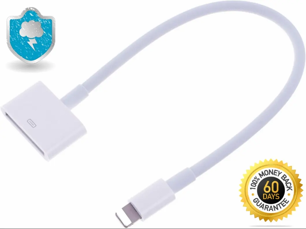 iPhone 8pin to 30 Pin Adapter Cord Converter Charger Connector Smartphone