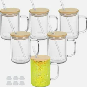 Glass Mug snow globe 15oz Glass Mug snow globe 15oz