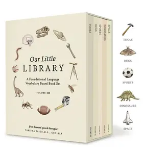 Our Little Library Vol. 3: Dinosaurs, Space, Tools, Bugs, and Sports Board Book Set for Boys & Girls -- Tabitha Paige, Mixed Media Product